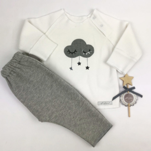 Conjunto nube gris