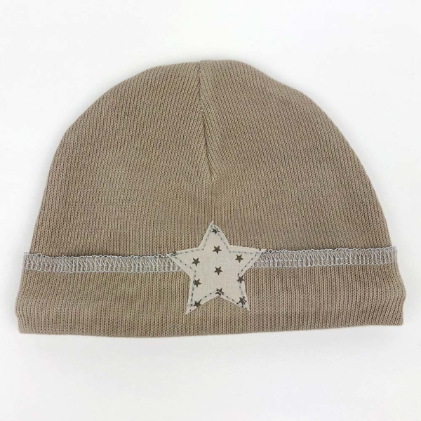 Gorro estrella camel