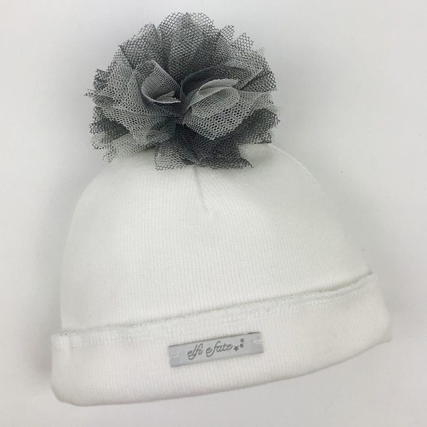 Gorro algodón organico gris