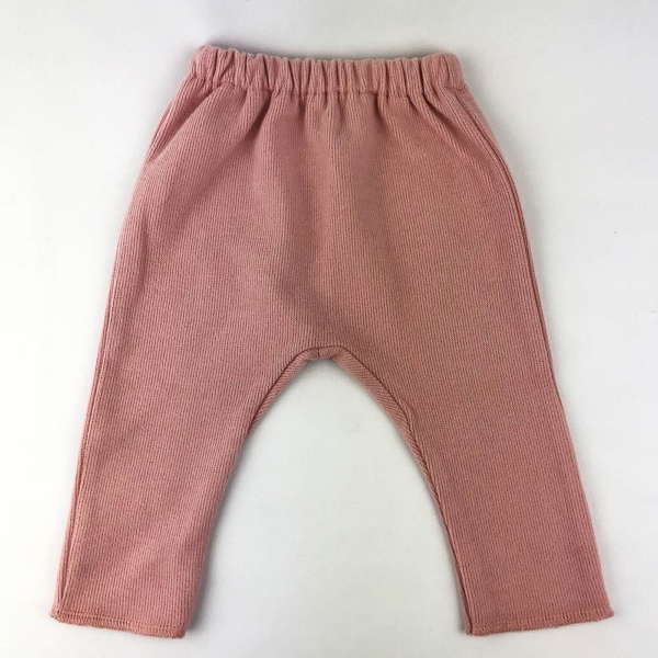 Pantalón de algodón orgánico rosa