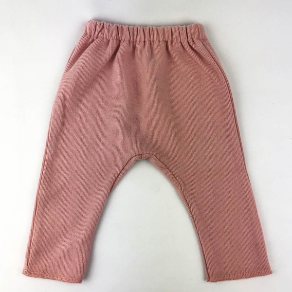 Pantalón de algodón orgánico rosa