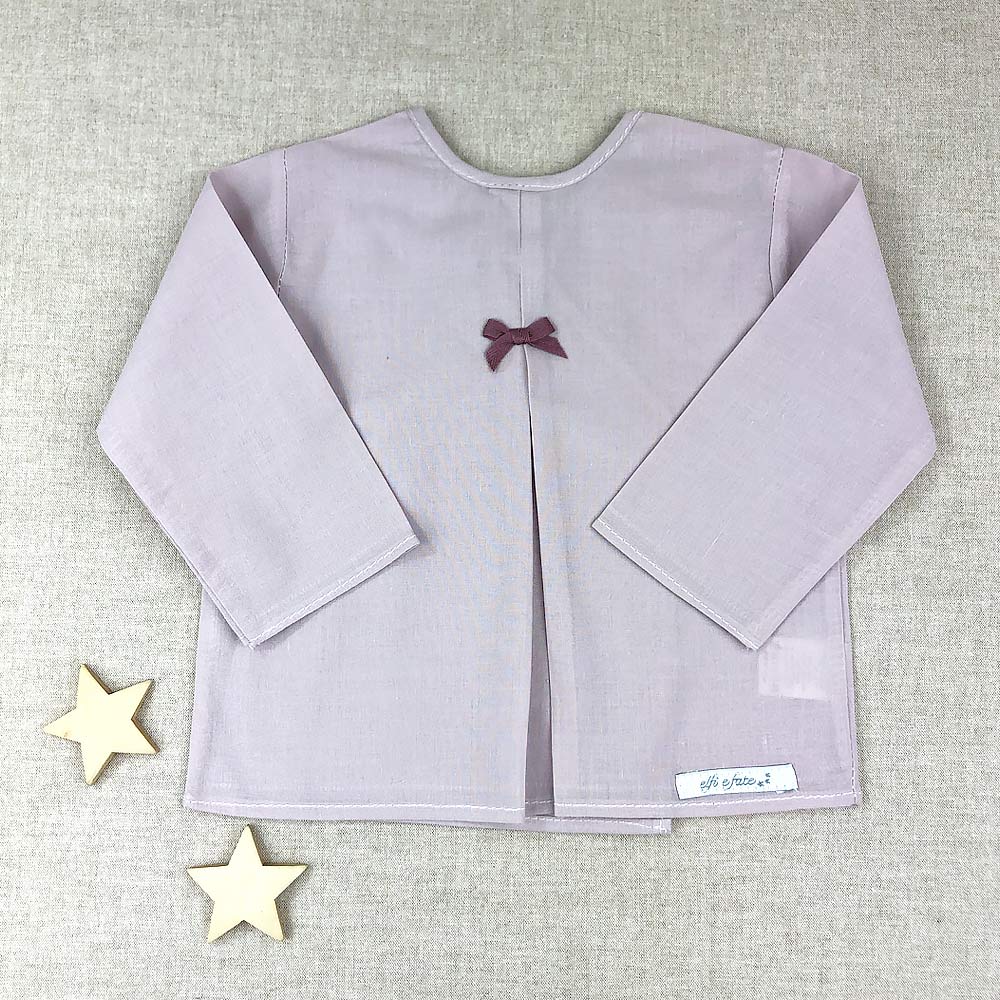Camiseta de Batista para bebe de algodon 100 Tablita lisa Elfi e Fate